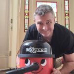 Harro with one of his best friends! Henry Hoover Xl