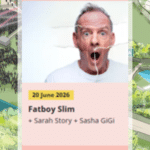 Delamere Forest Live Concert image of the Fat Boy Slim  with the date 20th June